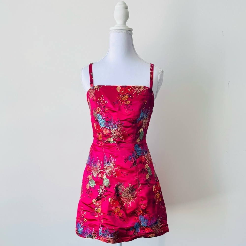 Urban Outfitters Hot Pink Jacquard Mini Dress 💖 - Picture 10 of 10
